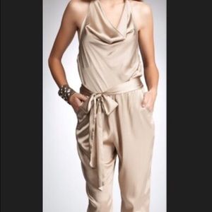 BEBE Gold Jumpsuit